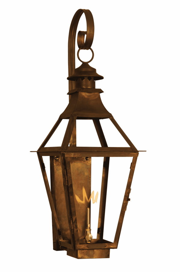Chesapeake Glass Top Copper Lantern - Medium
