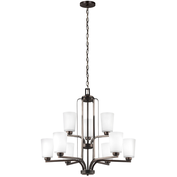 Franport Nine Light Chandelier