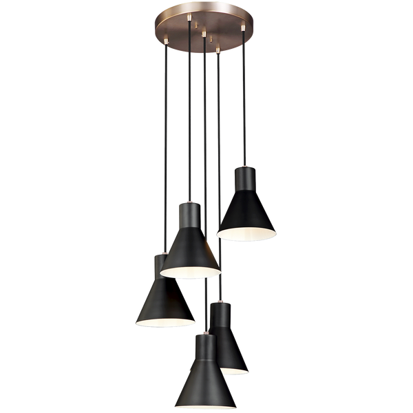 Towner Five Light Cluster Pendant