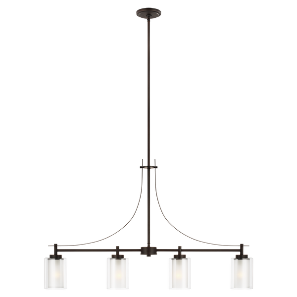 Elmwood Park Four Light Island Pendant