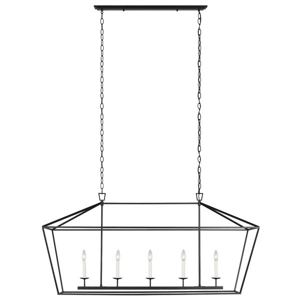 Dianna Five Light Medium Linear Chandelier