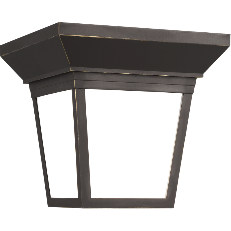 Lavon One Light Outdoor Ceiling Flush Mount