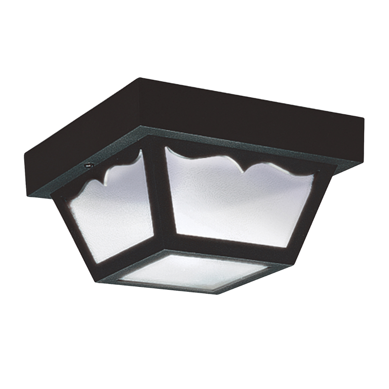 One Light Outdoor Ceiling Flush Mount