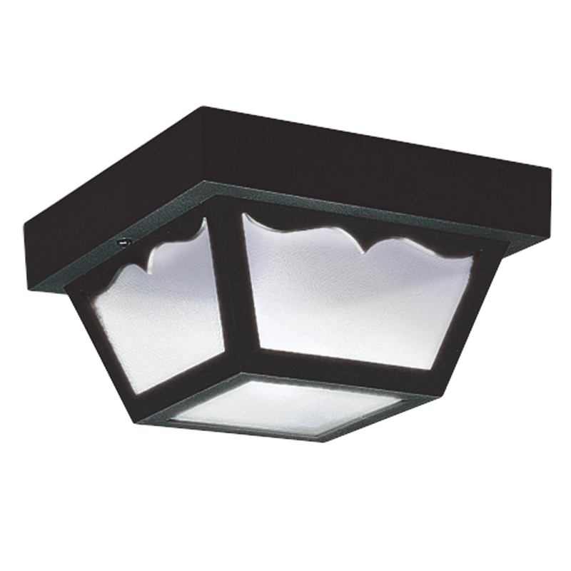 One Light Outdoor Ceiling Flush Mount