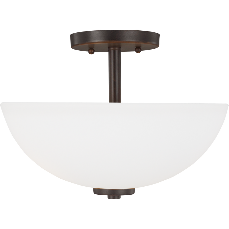 Oslo Two Light Semi-Flush Convertible Pendant