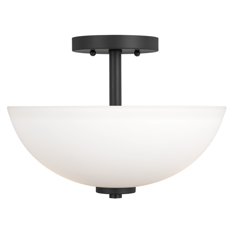 Oslo Two Light Semi-Flush Convertible Pendant