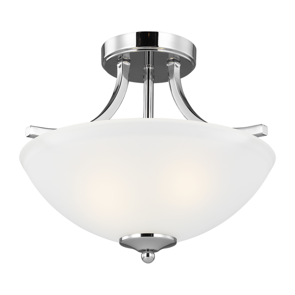 Geary Small Two Light Semi-Flush Convertible Pendant