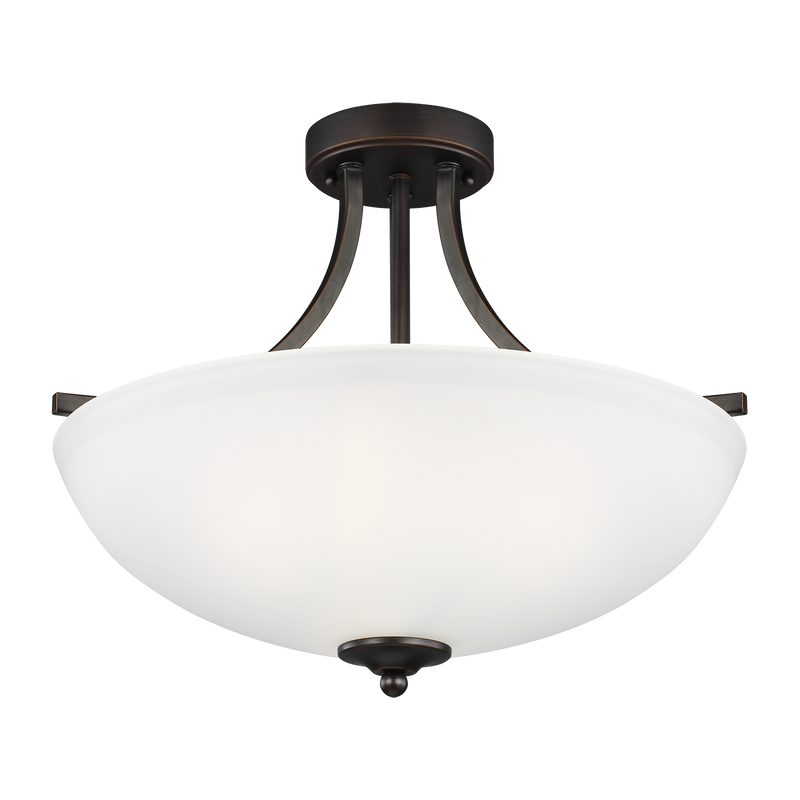 Geary Medium Three Light Semi-Flush Convertible Pendant