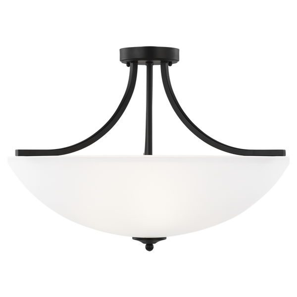 Geary Large Four Light Semi-Flush Convertible Pendant