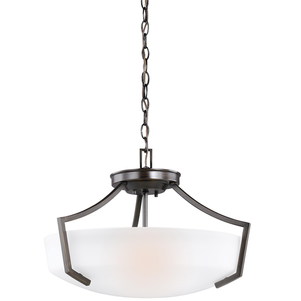 Hanford Three Light Ceiling Convertible Pendant