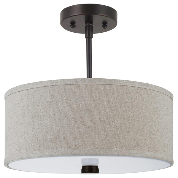 Dayna Shade Pendants Two Light Flush / Semi-Flush Convertible