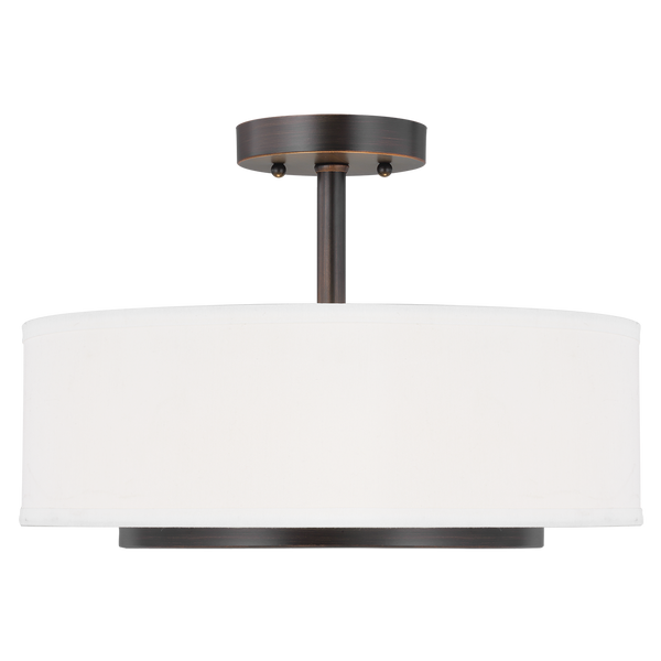 Nance Two Light Semi-Flush Convertible Pendant