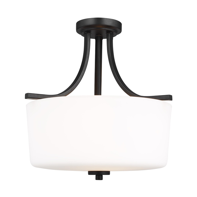 Canfield Three Light Semi-Flush Mount