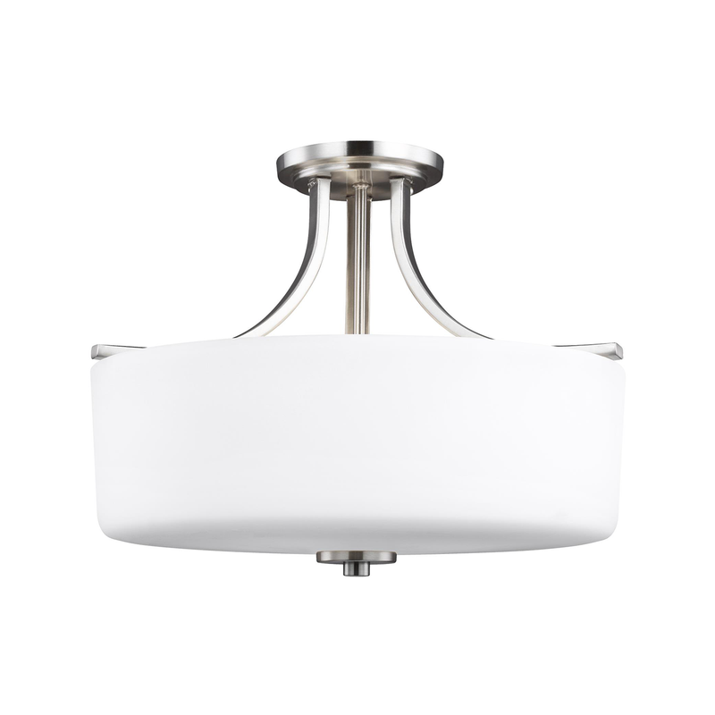 Canfield Three Light Semi-Flush Mount