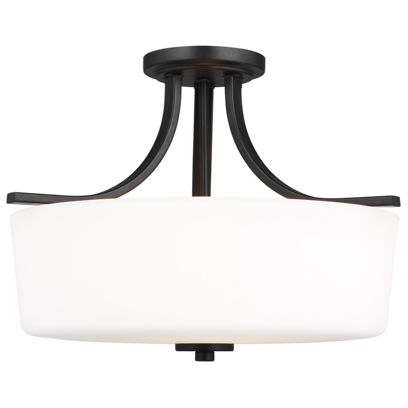 Canfield Three Light Semi-Flush Mount