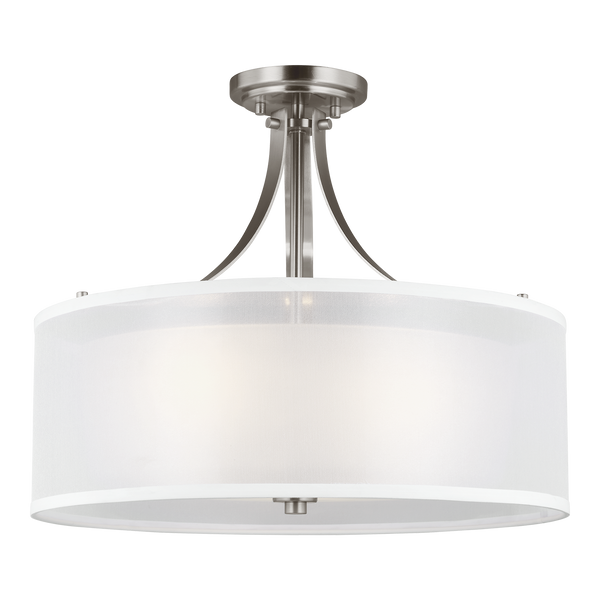 Elmwood Park Three Light Semi-Flush Mount