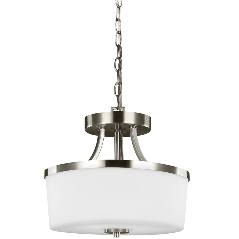 Hettinger Two Light Semi-Flush Convertible Pendant