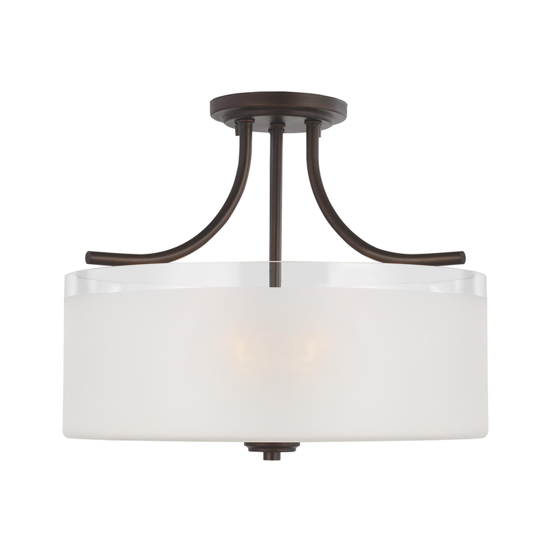 Norwood Three Light Semi-Flush Mount