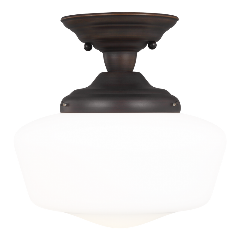 Academy One Light Semi-Flush Mount