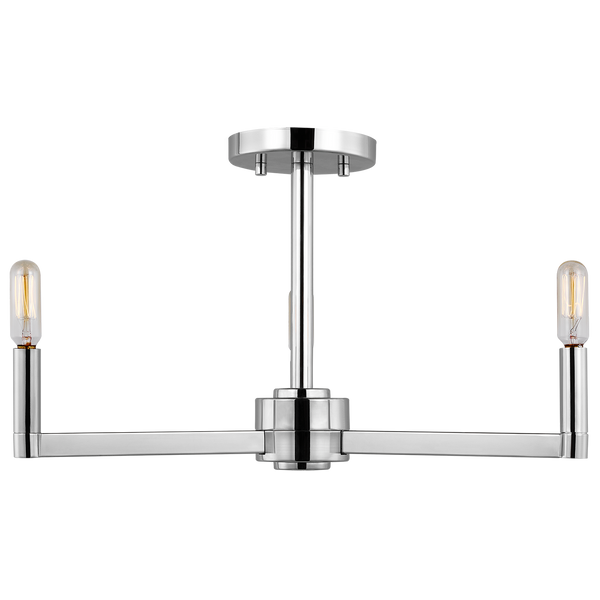 Fullton Three Light Semi-Flush Mount