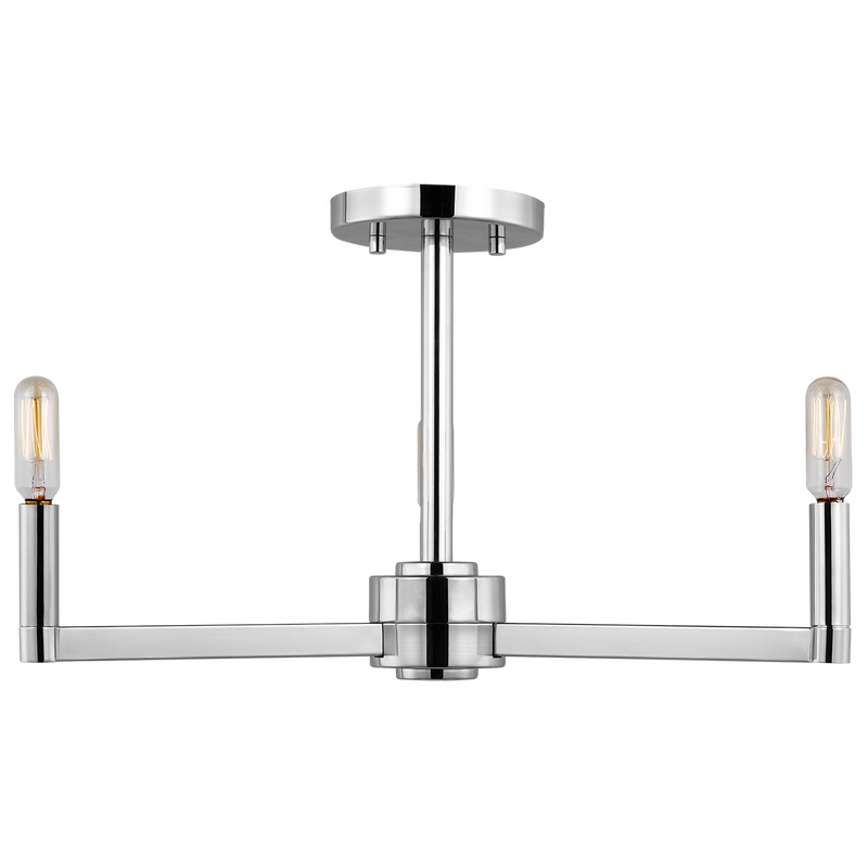 Fullton Three Light Semi-Flush Mount