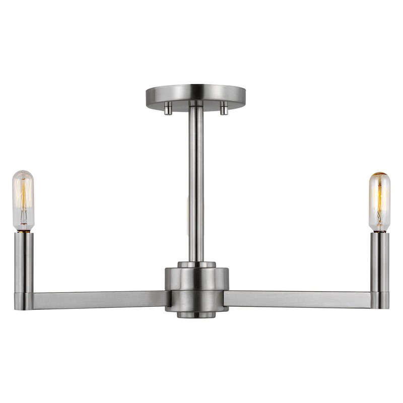 Fullton Three Light Semi-Flush Mount