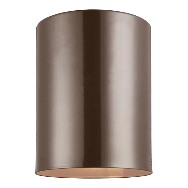 Outdoor Cylinders One Light Outdoor Ceiling Flush Mount