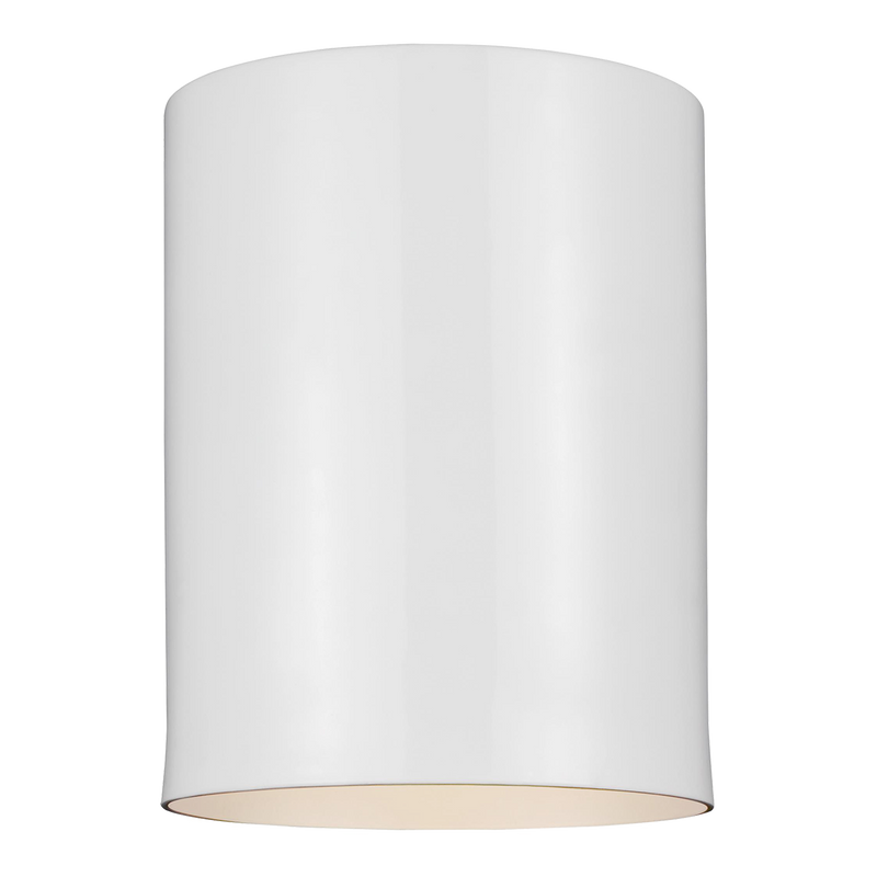 Outdoor Cylinders One Light Outdoor Ceiling Flush Mount