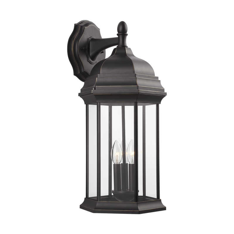 Sevier Extra Large Three Light Downlight Outdoor Wall Lantern