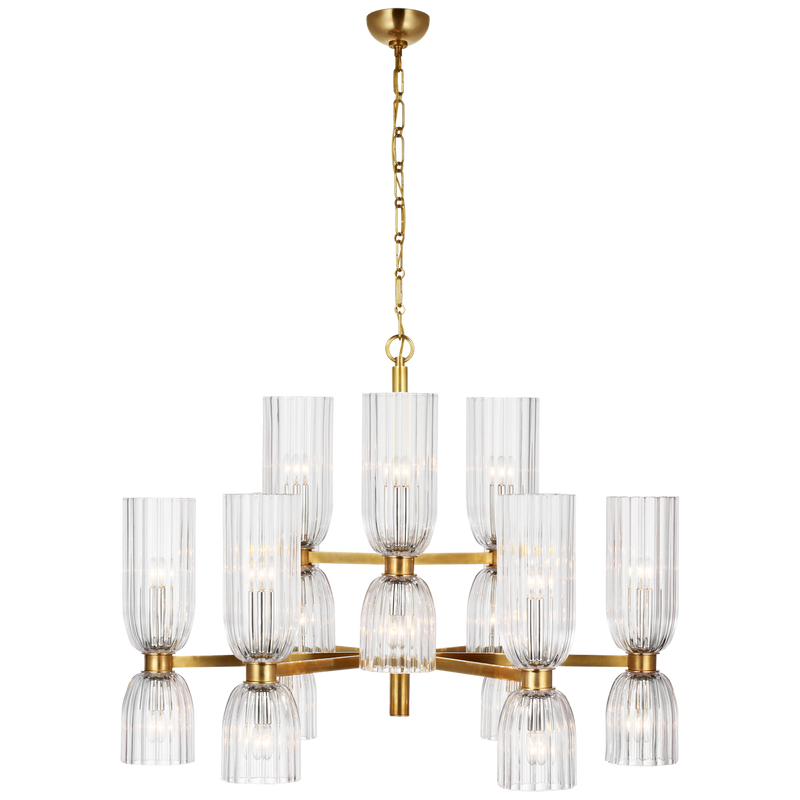 Asalea Medium Two-Tier Chandelier