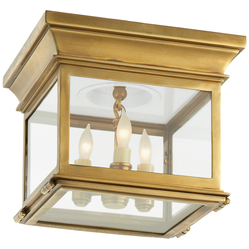 Club Small Square Flush Mount