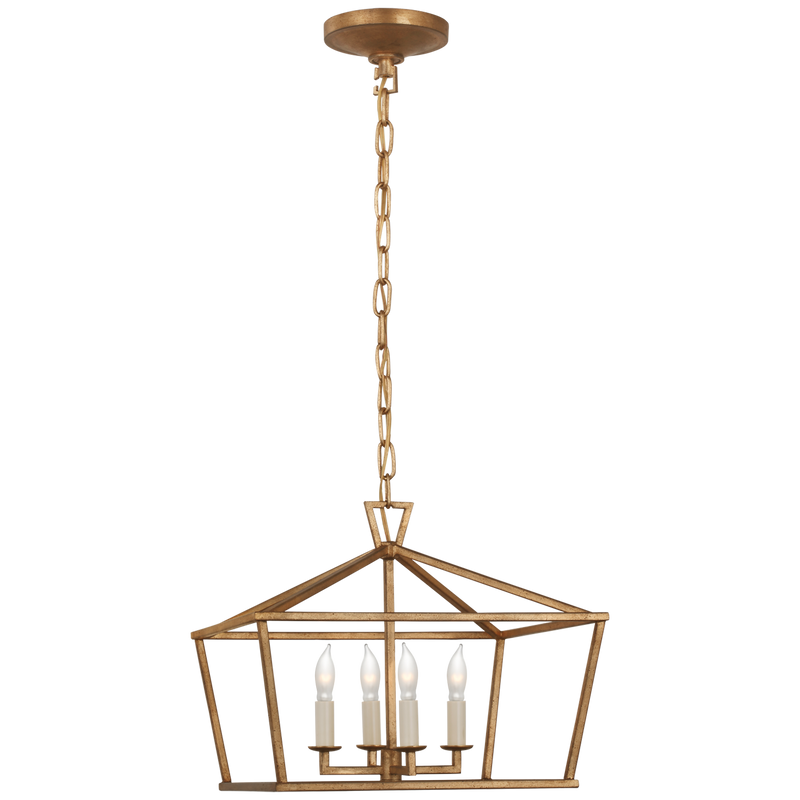 Darlana Small Wide Semi-Flush Mount Lantern