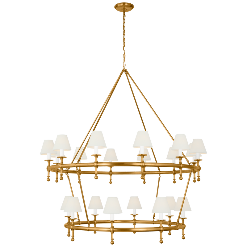 Classic 54" Two-Tier Ring Chandelier