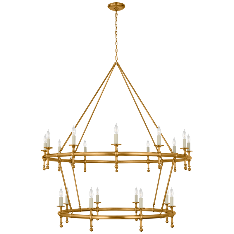 Classic 54" Two-Tier Ring Chandelier