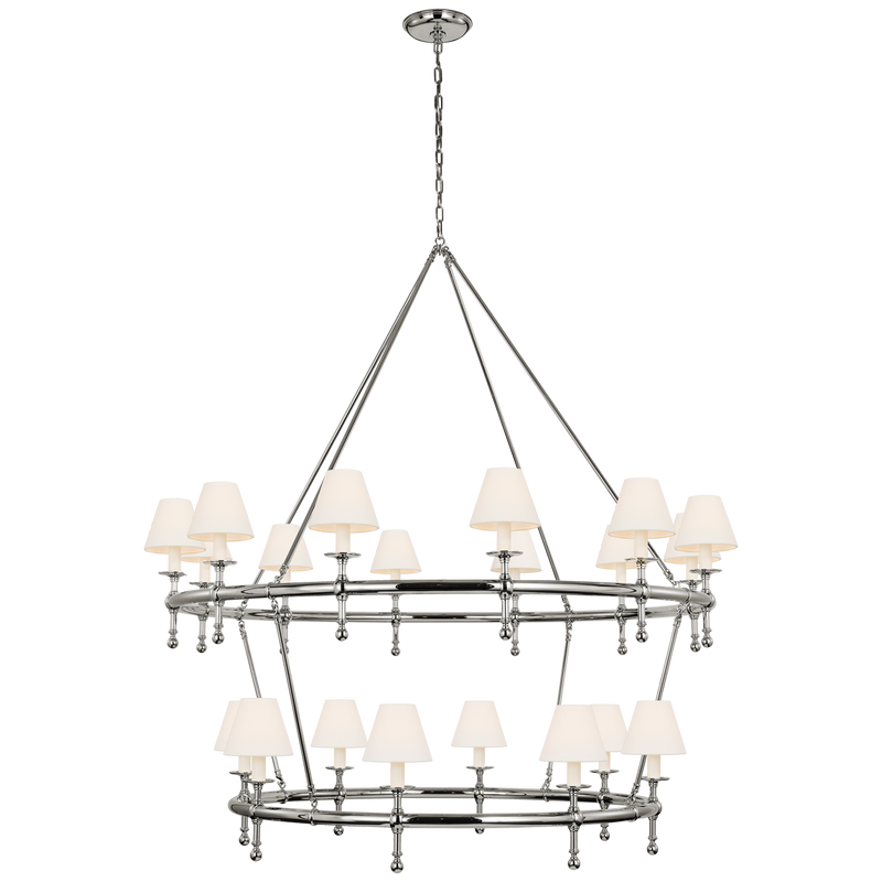 Classic 54" Two-Tier Ring Chandelier