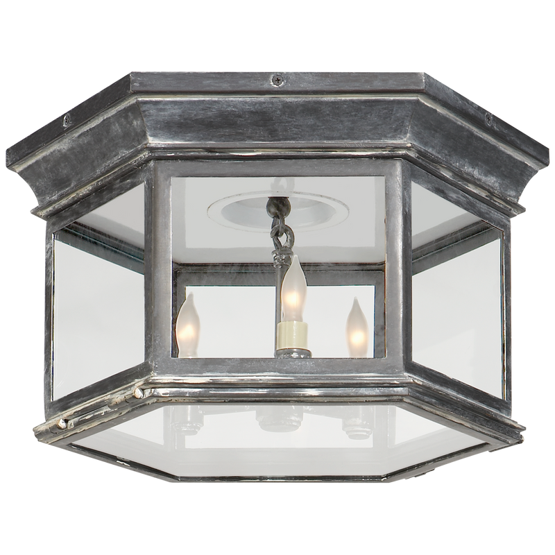 Club Large Hexagonal Flush Mount