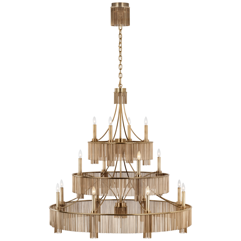 Sutton 50" Three Tier Chandelier