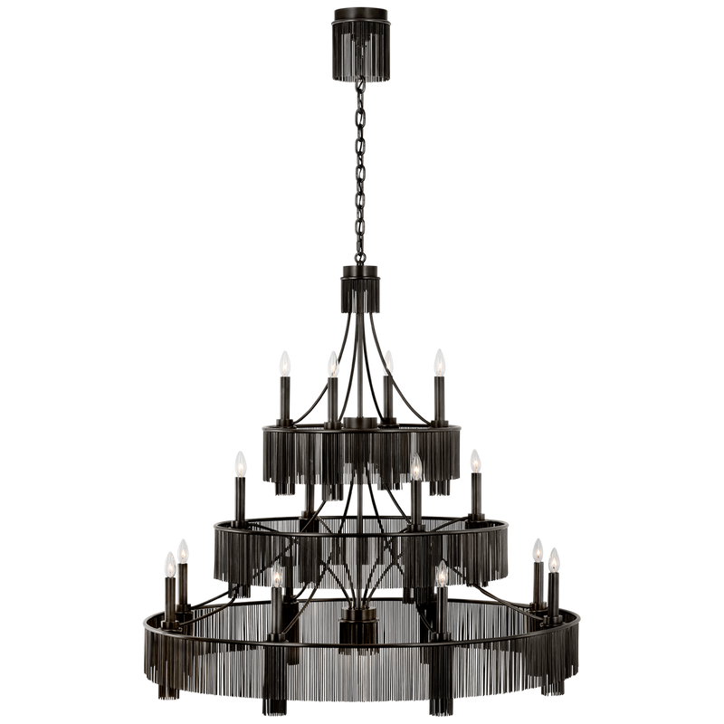 Sutton 50" Three Tier Chandelier