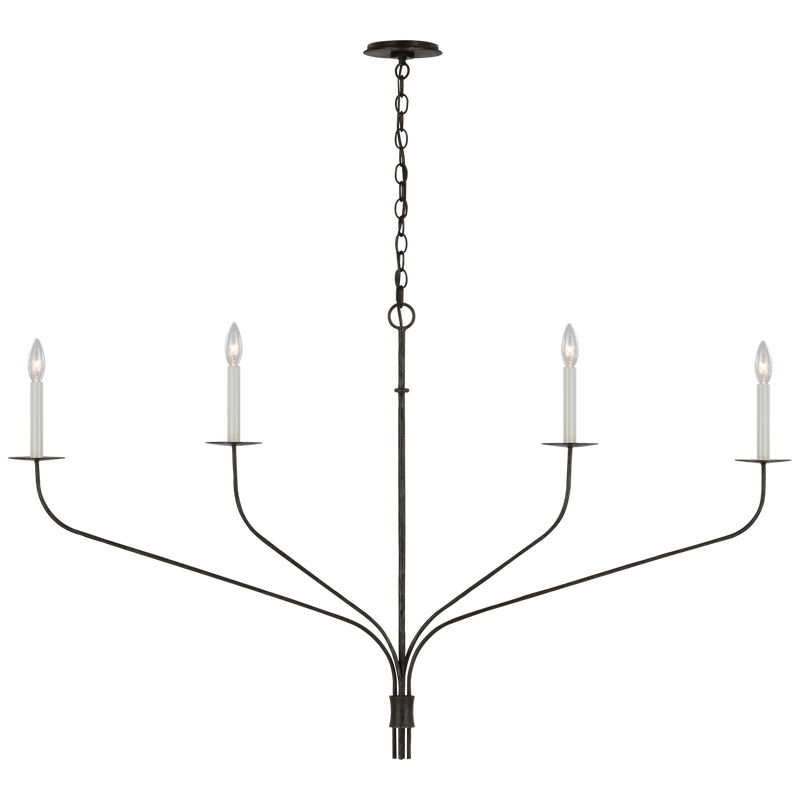 Belfair Grande Four Light Linear Chandelier