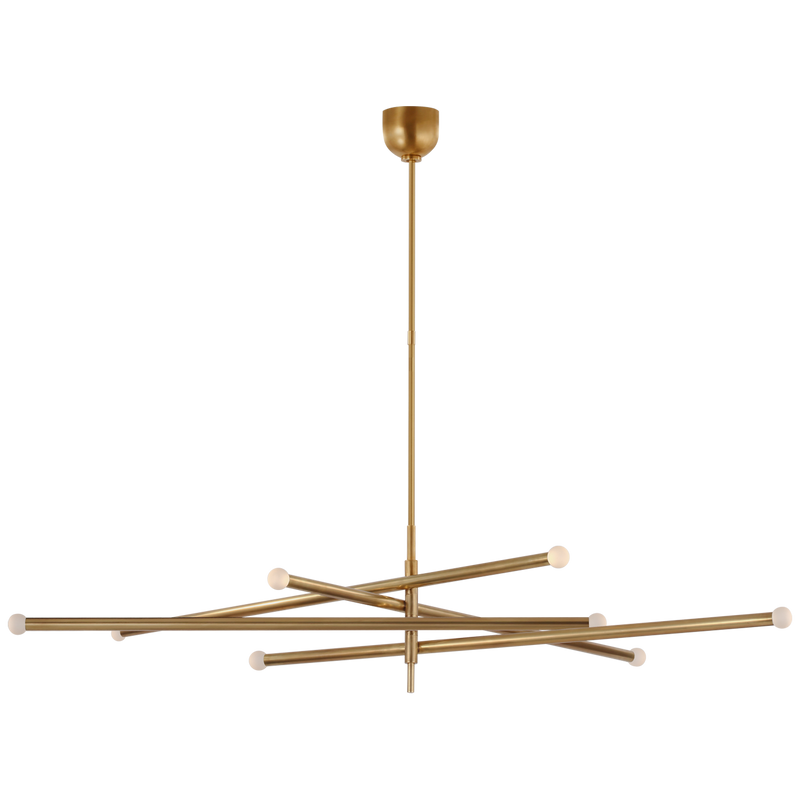 Rousseau Oversized Eight Light Articulating Chandelier