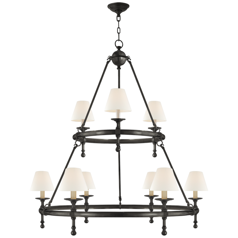 Classic Two-Tier Ring Chandelier