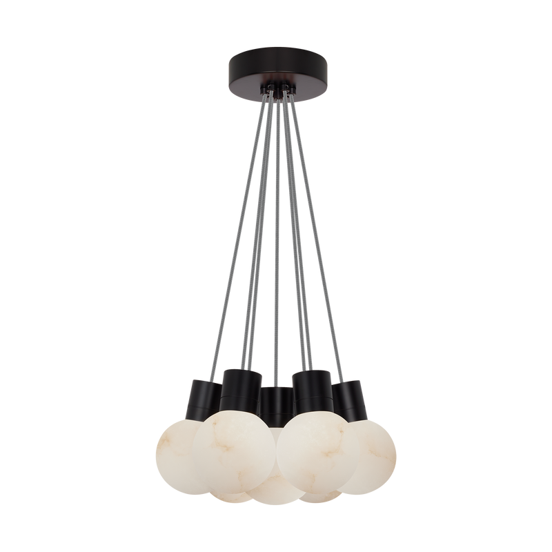 Mina Alabaster 7-Light Small Chandelier