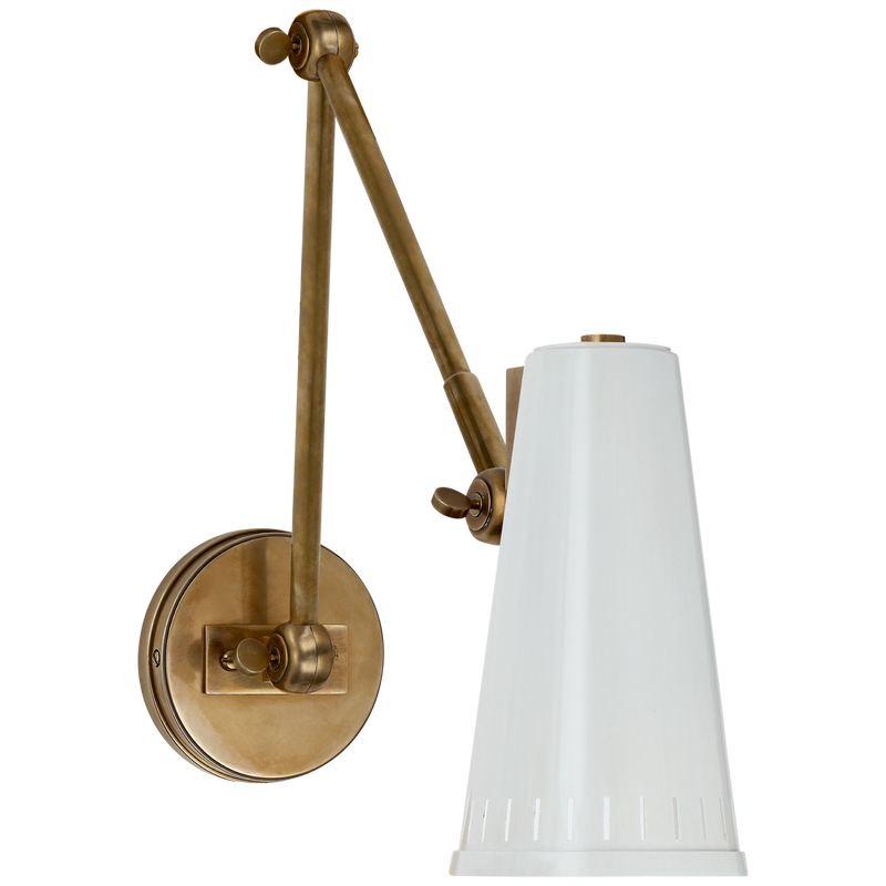 Antonio Adjustable Two Arm Wall Lamp