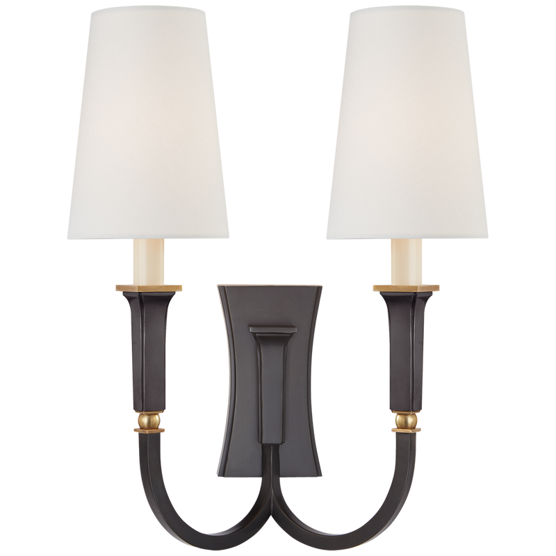 Delphia Large Double Arm Sconce