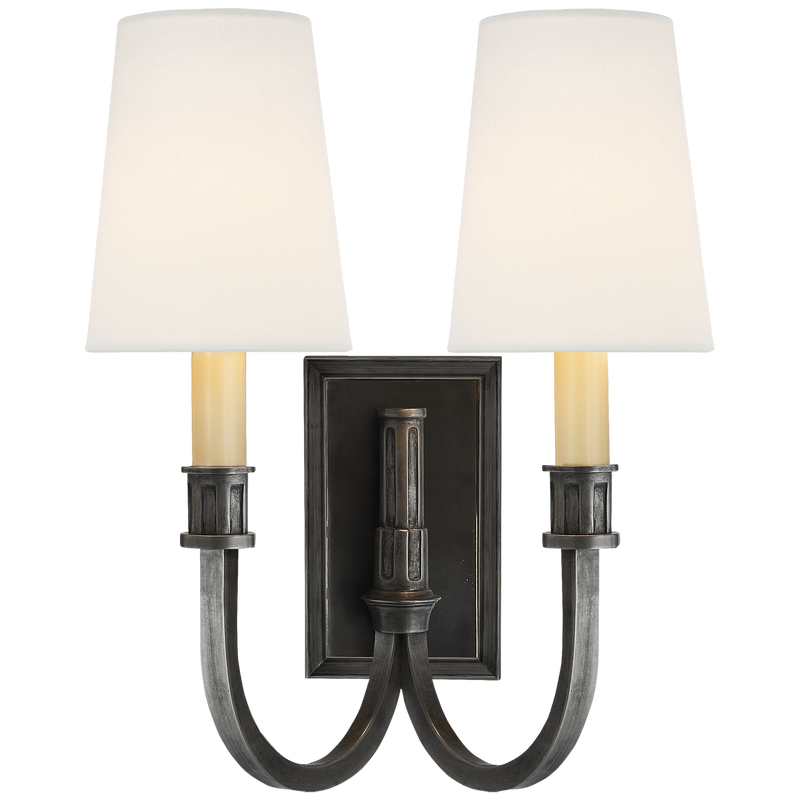 Modern Library Double Sconce