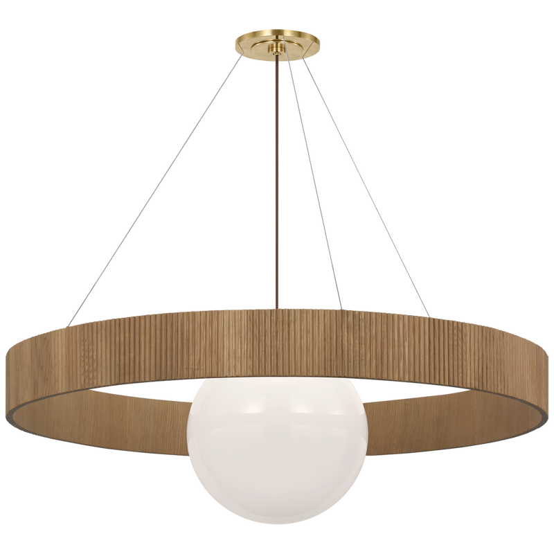 Arena 53" Ring and Globe Chandelier