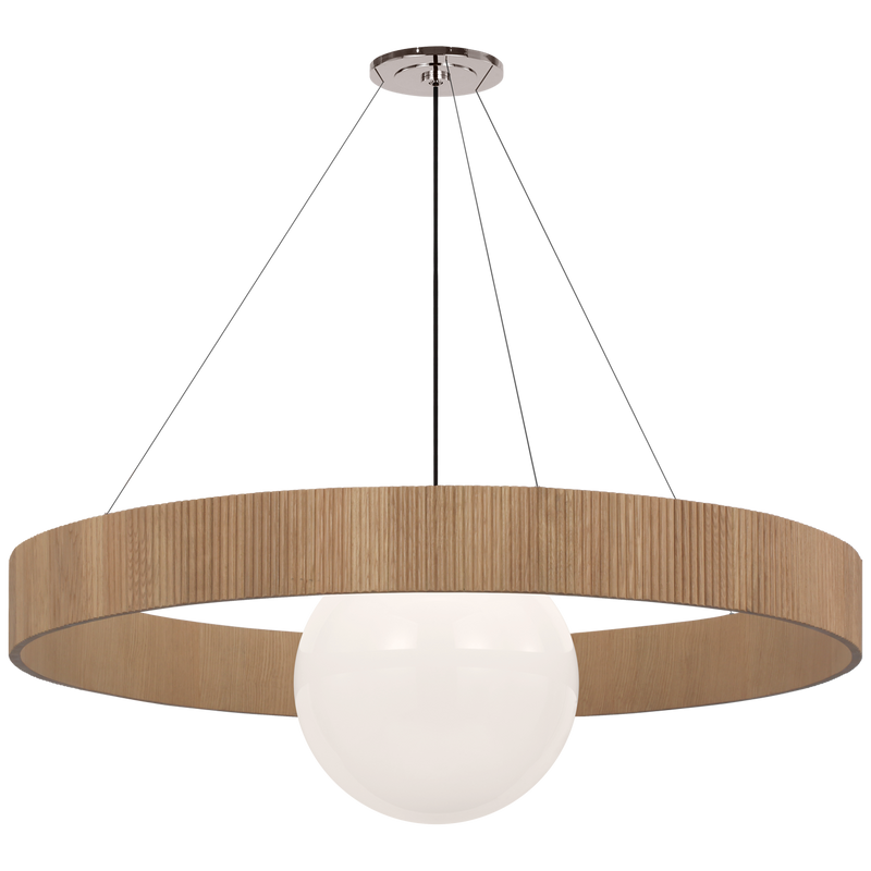 Arena 53" Ring and Globe Chandelier