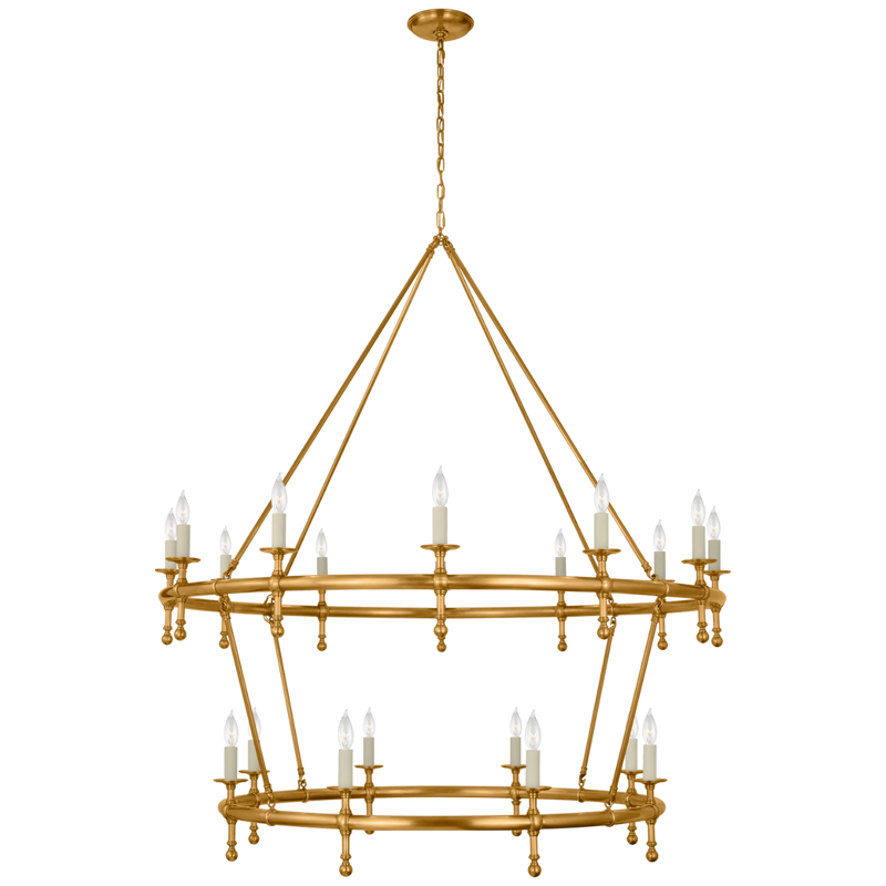 Classic 54" Two-Tier Ring Chandelier