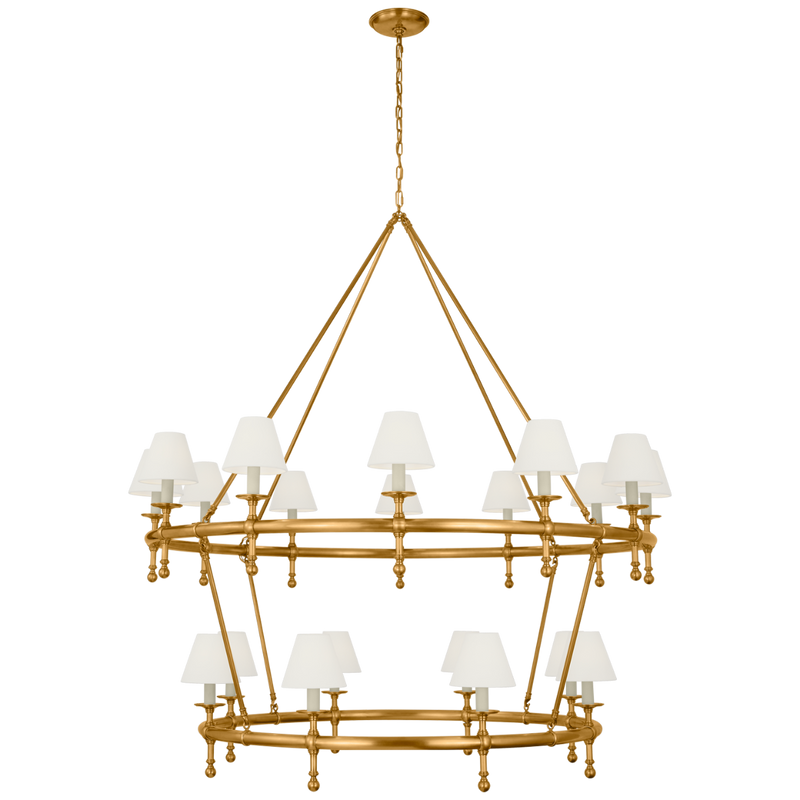 Classic 54" Two-Tier Ring Chandelier