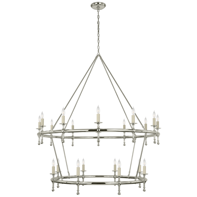 Classic 54" Two-Tier Ring Chandelier